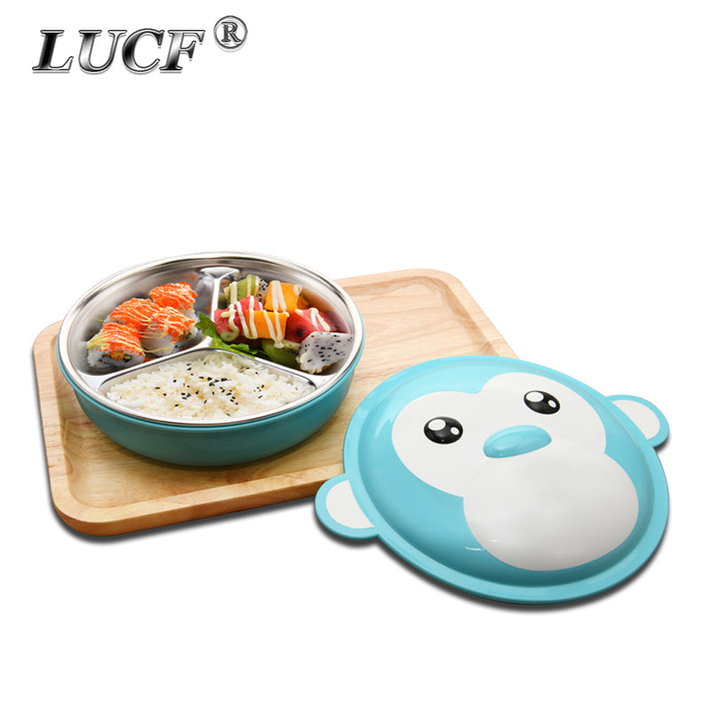 Kid’s Stainless Steel Reusable Container with Monkey Cover