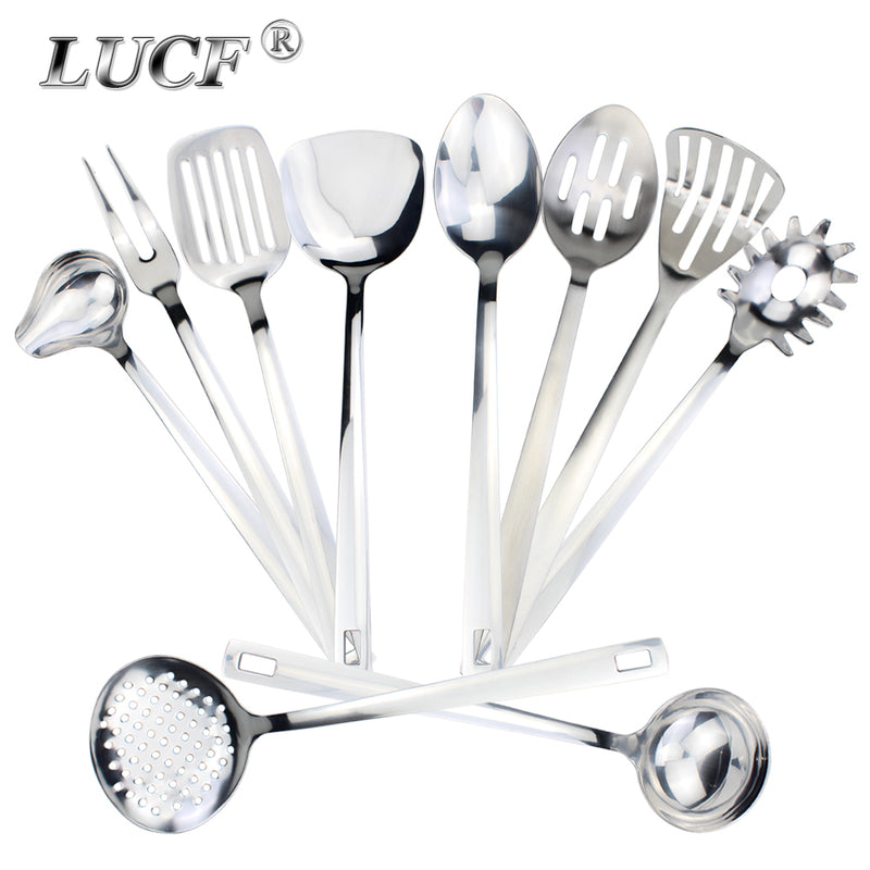 Modern Stainless Steel Kitchen Cooking Utensil Set