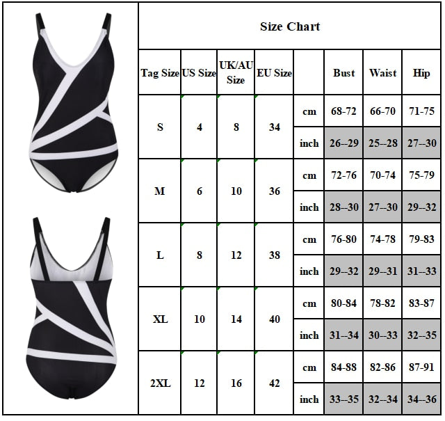 One-Piece Patterned Scoop Back Bathing Suit for Women