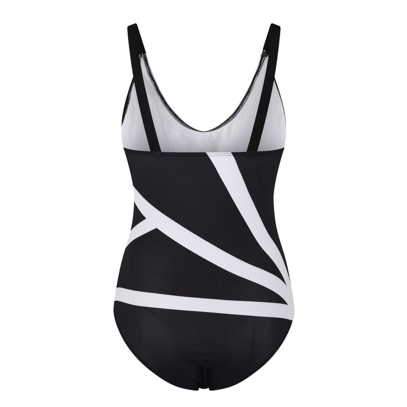 One-Piece Patterned Scoop Back Bathing Suit for Women