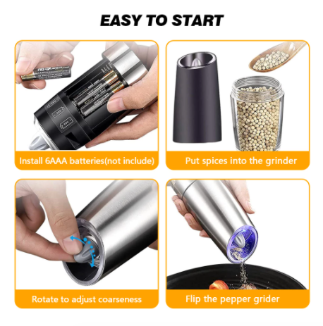 Electric Salt and Pepper Mill