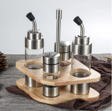 Stainless Steel Spice and Condiments Set