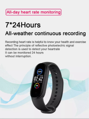 Smart Bracelet M5, Fitness and Health Tracker