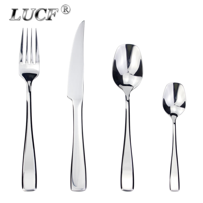 Sleek Stainless Steel Cutlery Set