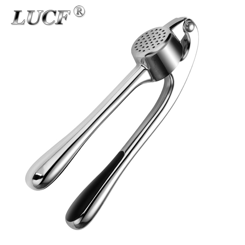 Sleek Stainless Steel Garlic and Ginger Press