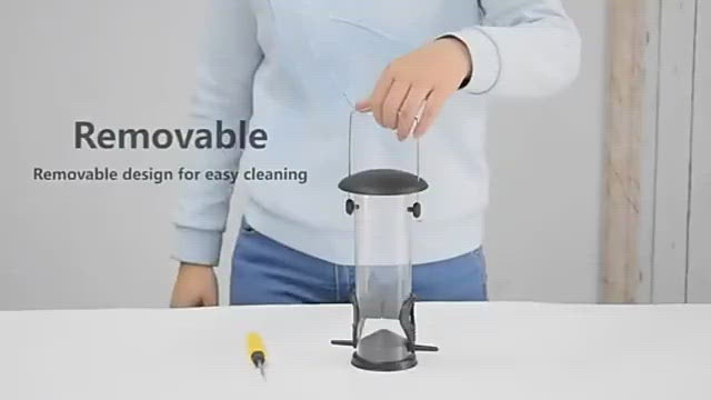 Hanging Cylinder Bird Feeder