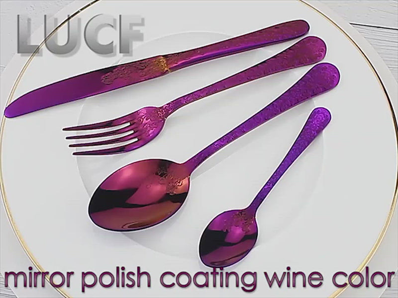 Elegant Flower Pattern Cutlery Set