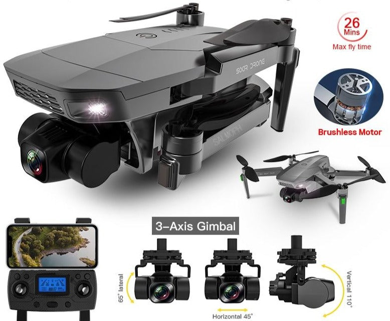 SG907 MAX Triple-Axis Drone 5G WiFi GPS 4K Camera