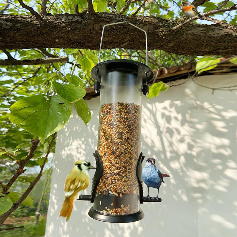 Hanging Cylinder Bird Feeder
