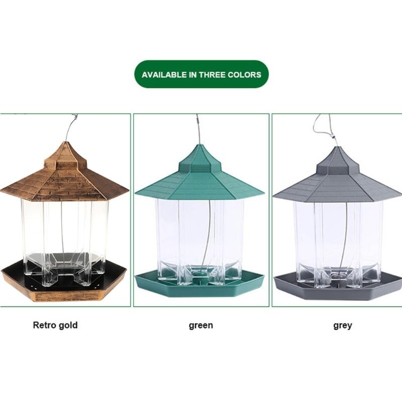 Hanging Hexagon Bird Feeder