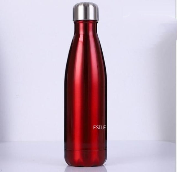 Patterned Stainless Steel Water Bottle (500 ml, 1,000 ml)