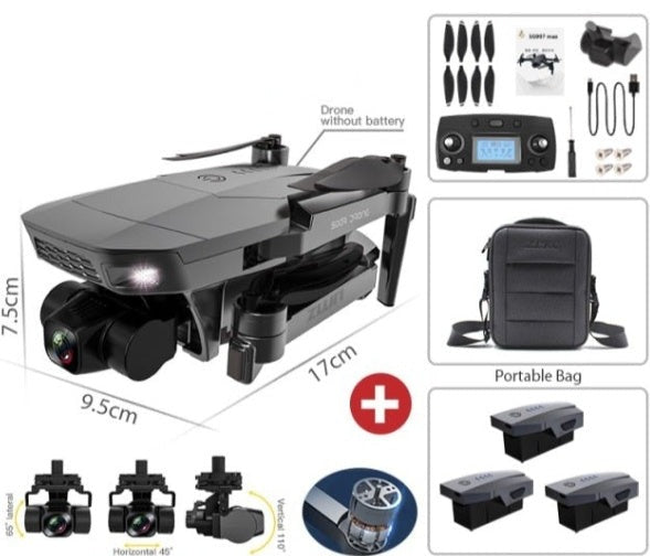 SG907 MAX Triple-Axis Drone 5G WiFi GPS 4K Camera