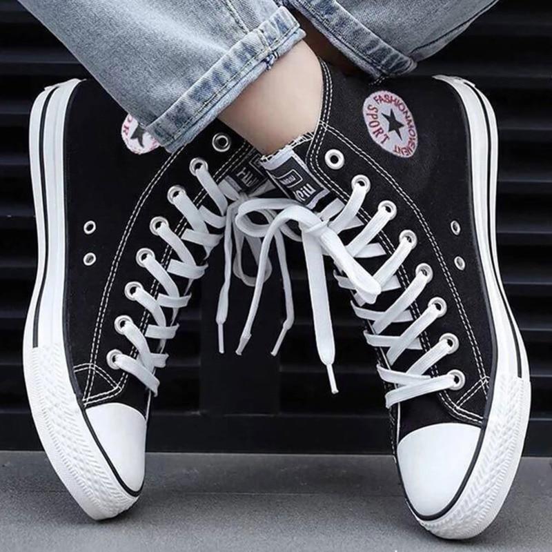 Lace-Up Canvas Sneakers