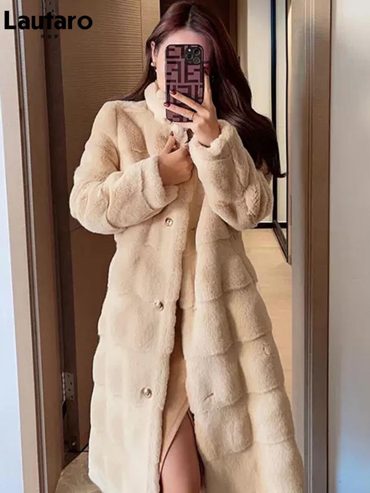 Long Faux-Fur Winter Coat