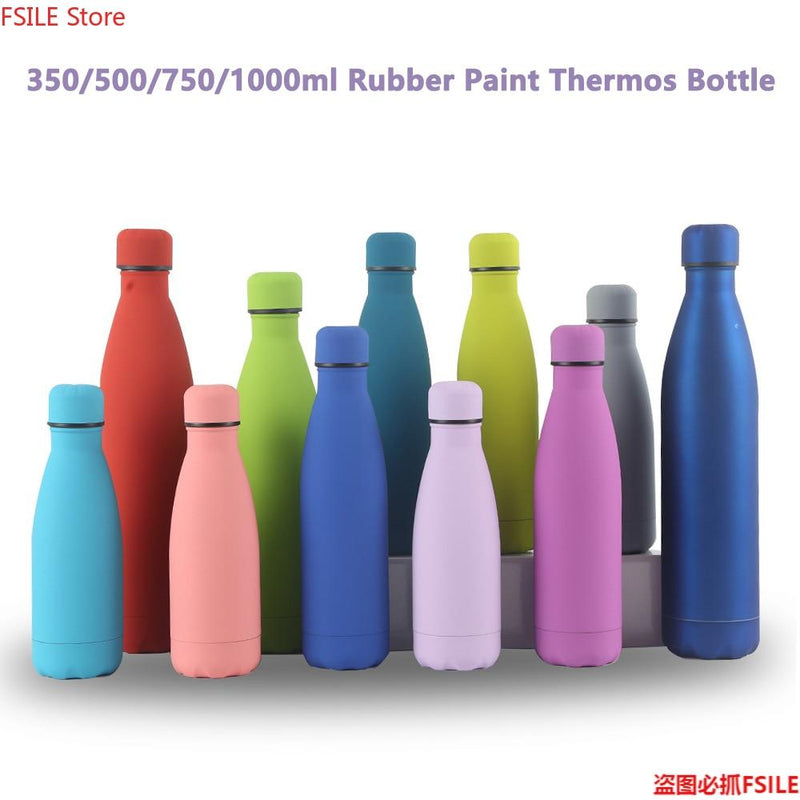 Monochrome Stainless Steel Water Bottle (350 ml, 500 ml, 750 ml, 1,000 ml)