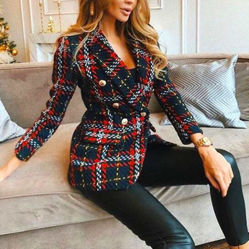 Fall Plaid Blazer