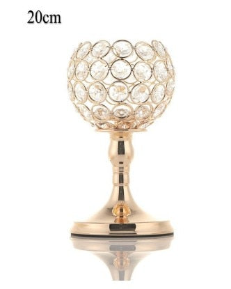 Crystal Long-Stem Candle Holders