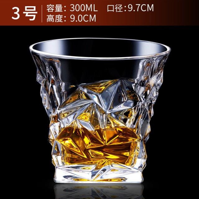 Glass Tumbler for Whiskey, Brandy, Scotch, Bourbon or Rum