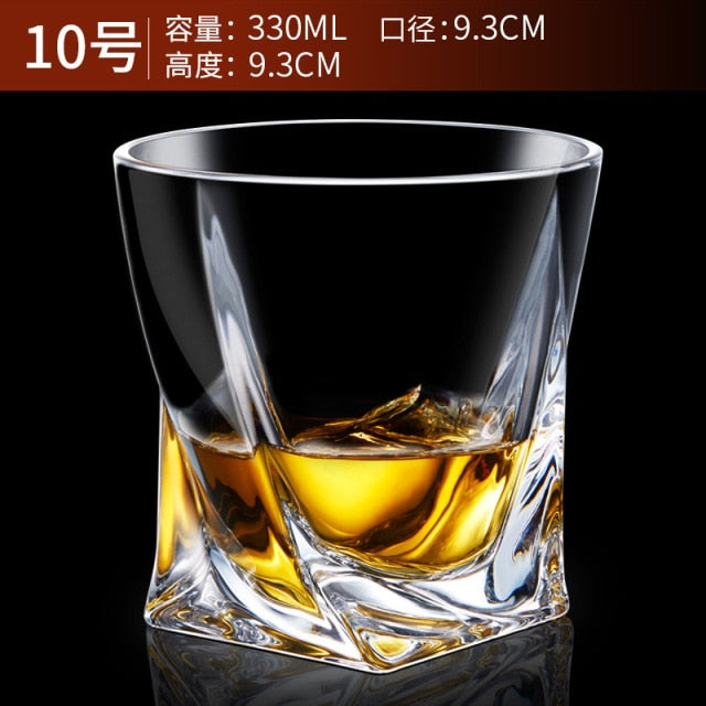 Glass Tumbler for Whiskey, Brandy, Scotch, Bourbon or Rum