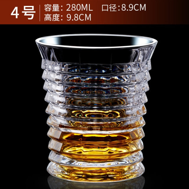 Glass Tumbler for Whiskey, Brandy, Scotch, Bourbon or Rum