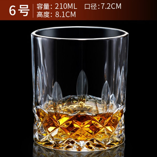 Glass Tumbler for Whiskey, Brandy, Scotch, Bourbon or Rum