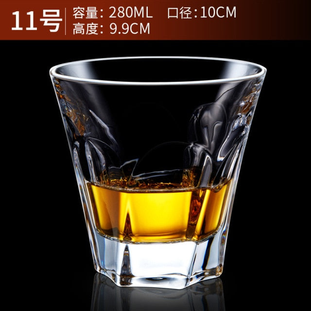 Glass Tumbler for Whiskey, Brandy, Scotch, Bourbon or Rum