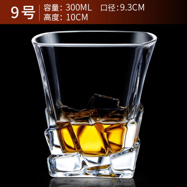 Glass Tumbler for Whiskey, Brandy, Scotch, Bourbon or Rum