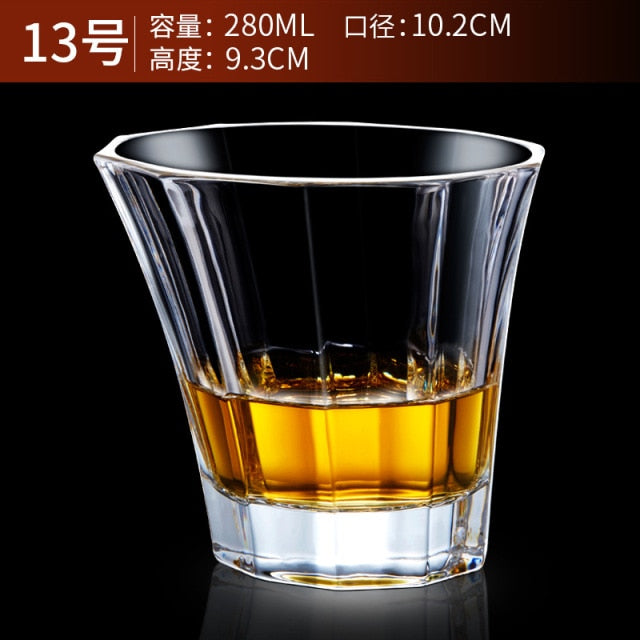 Glass Tumbler for Whiskey, Brandy, Scotch, Bourbon or Rum