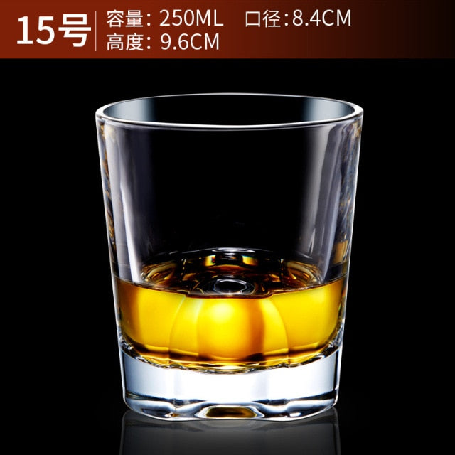 Glass Tumbler for Whiskey, Brandy, Scotch, Bourbon or Rum