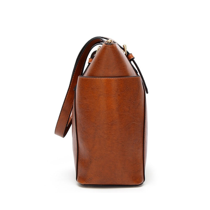 Leather Shoulder Bag Matte