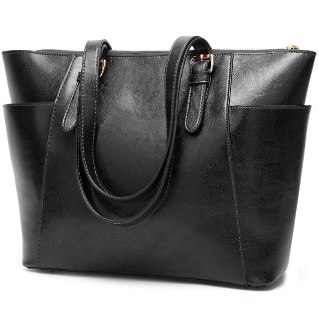 Leather Shoulder Bag Matte