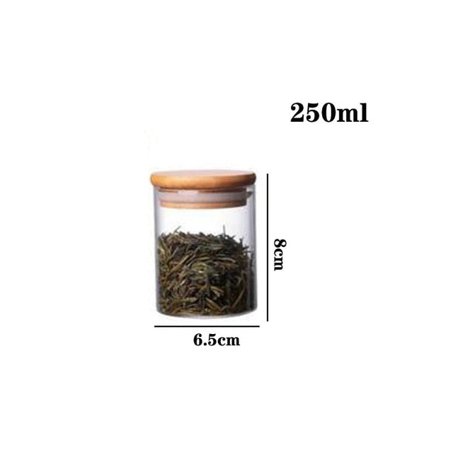 Round Food Storage Container with Bamboo Lid