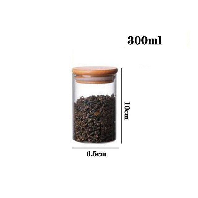 Round Food Storage Container with Bamboo Lid
