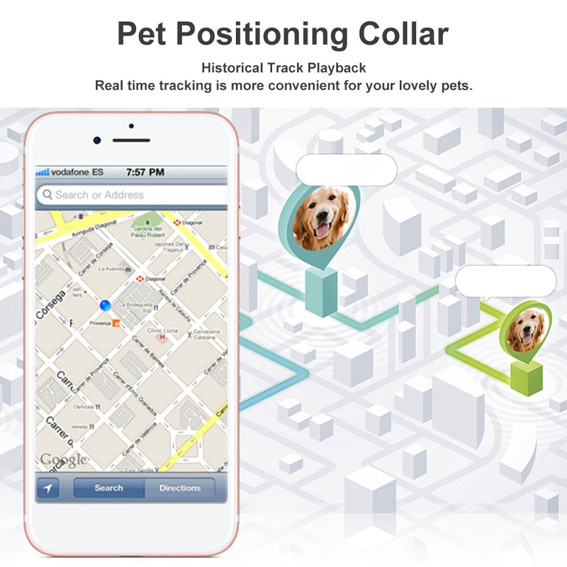 Waterproof Pet Collar, GSM, GPS, WiFi, IP67