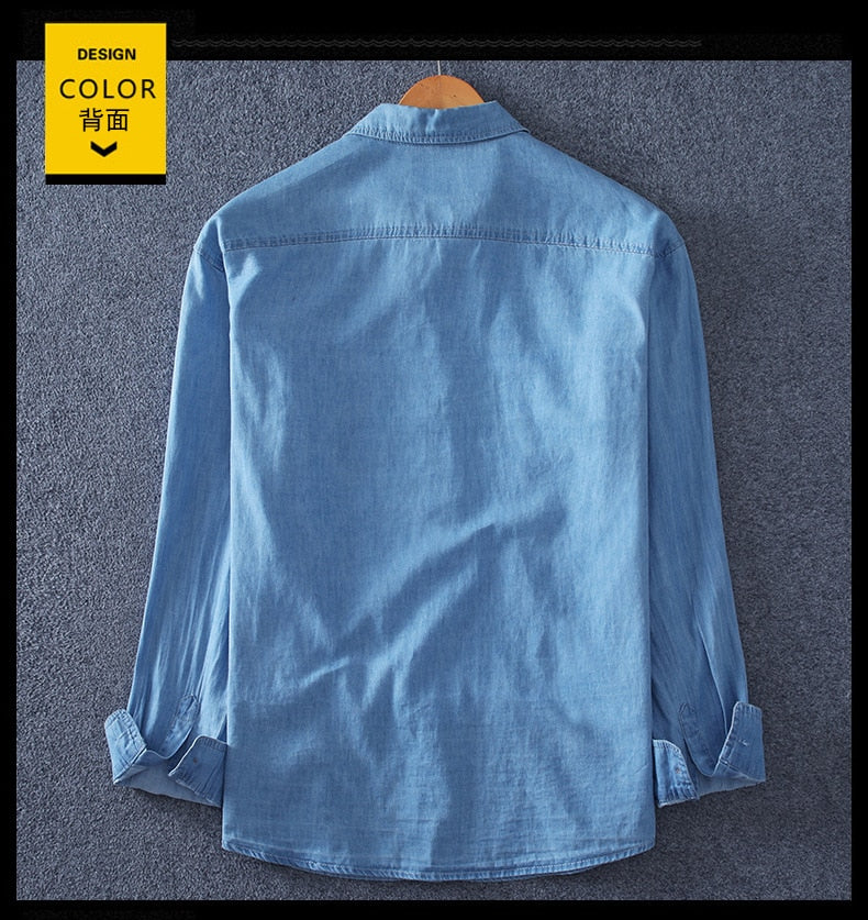 Button-Down Denim Shirt