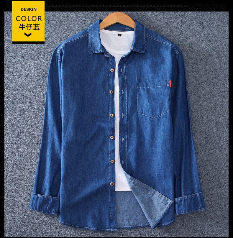 Button-Down Denim Shirt