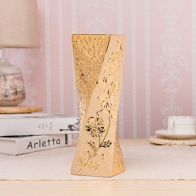 Golden Ceramic Vase