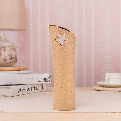 Golden Ceramic Vase