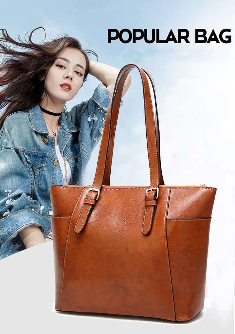 Leather Shoulder Bag Matte