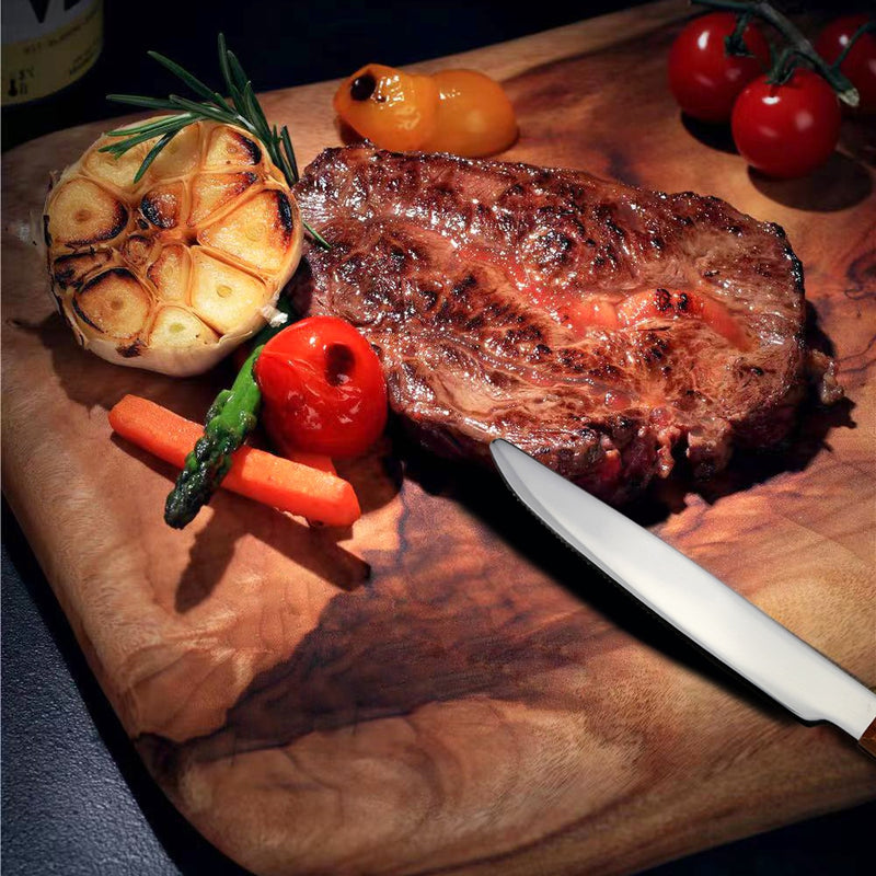 Delightful Stainless Steel Wooden-Handle Cutlery Set