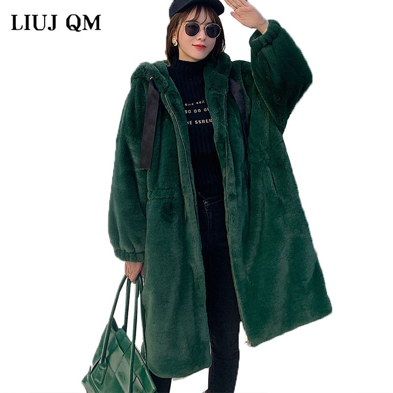 Hooded Faux-Fur Winter Coat