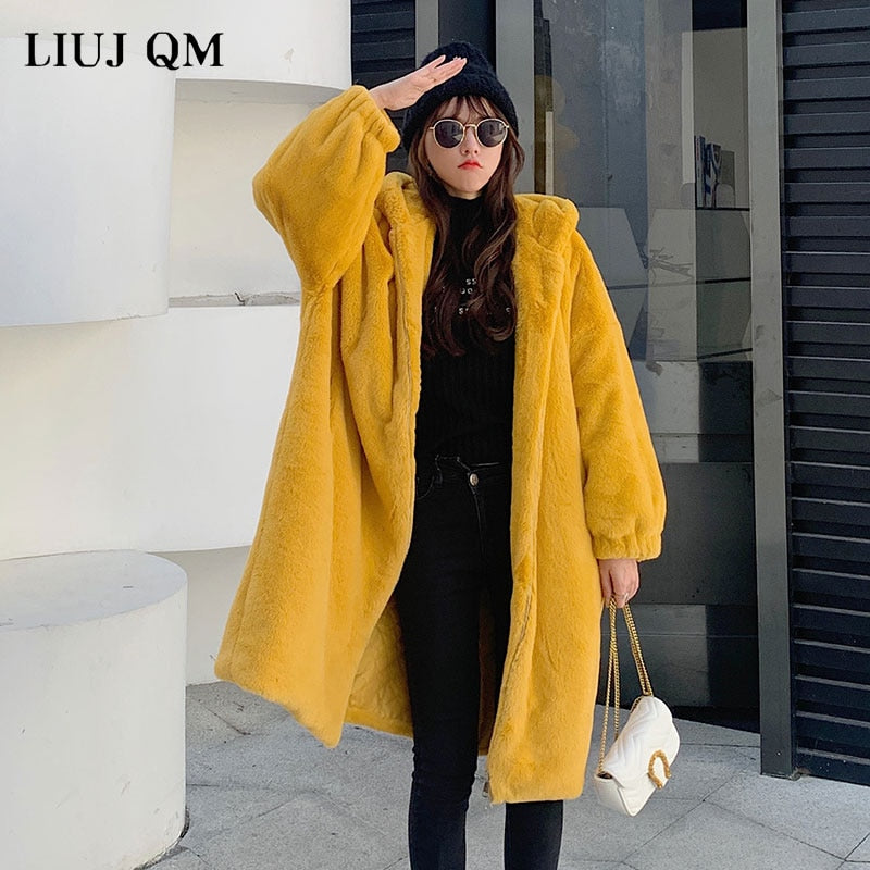 Hooded Faux-Fur Winter Coat