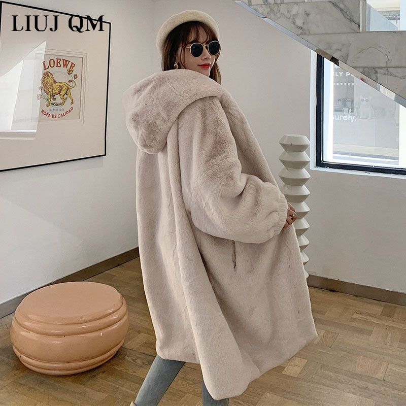 Hooded Faux-Fur Winter Coat