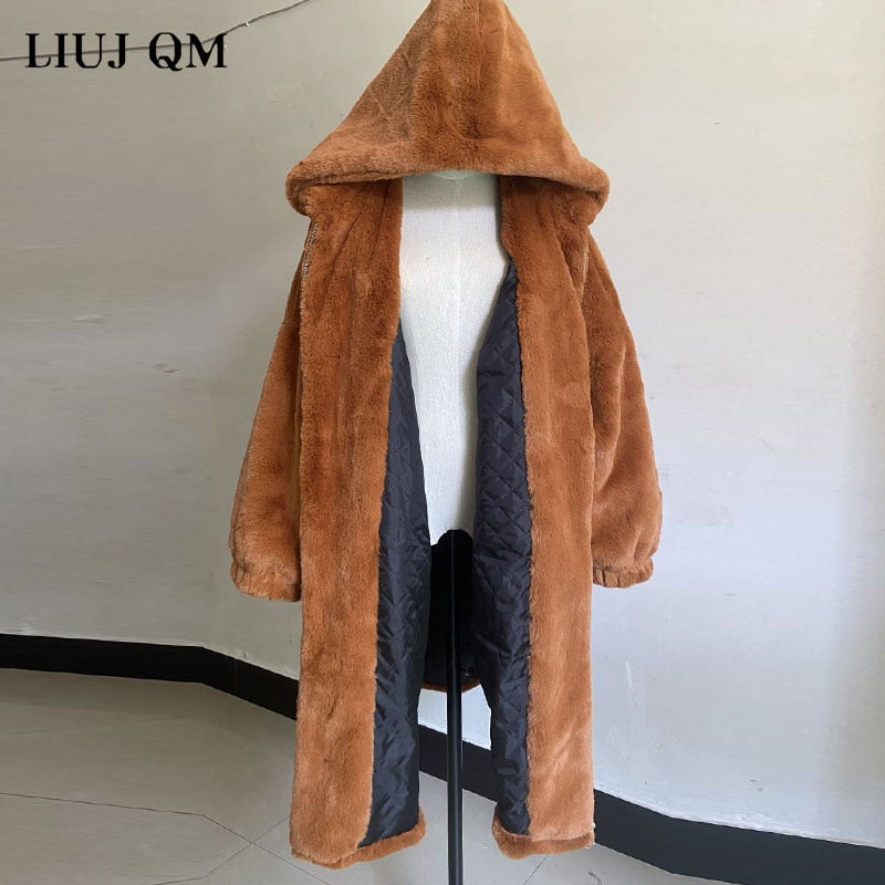 Hooded Faux-Fur Winter Coat