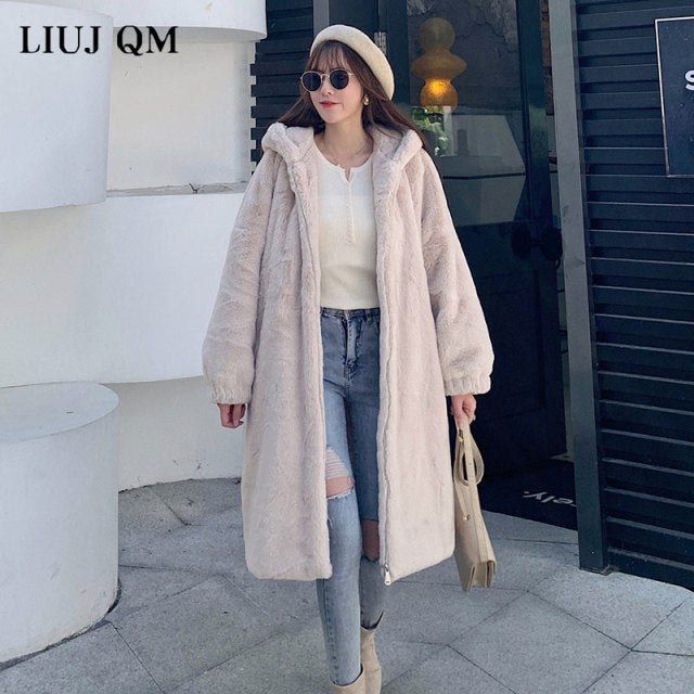 Hooded Faux-Fur Winter Coat