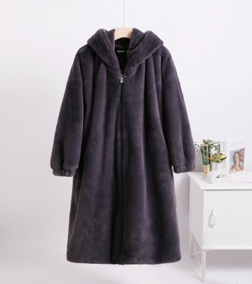 Hooded Faux-Fur Winter Coat