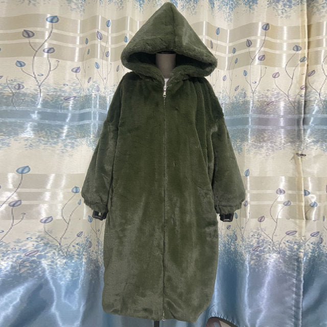 Hooded Faux-Fur Winter Coat