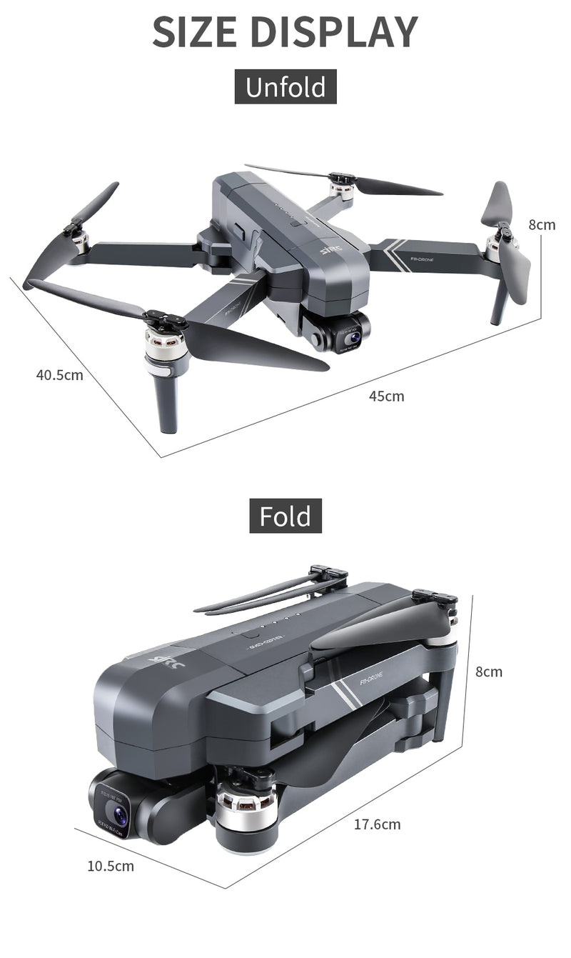 SJRC F11 PRO Double-Axis Drone GPS WiFi 4K HD Camera