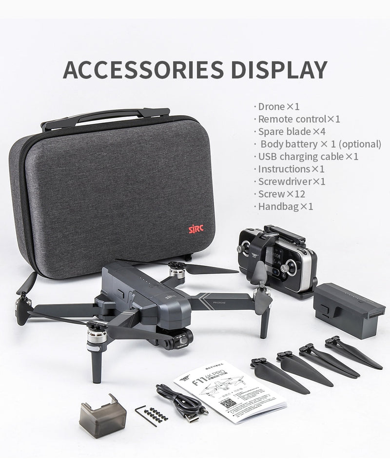 SJRC F11 PRO Double-Axis Drone GPS WiFi 4K HD Camera
