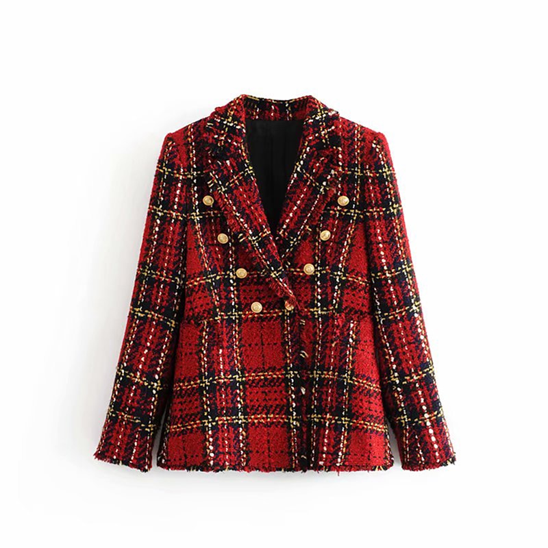 Fall Plaid Blazer